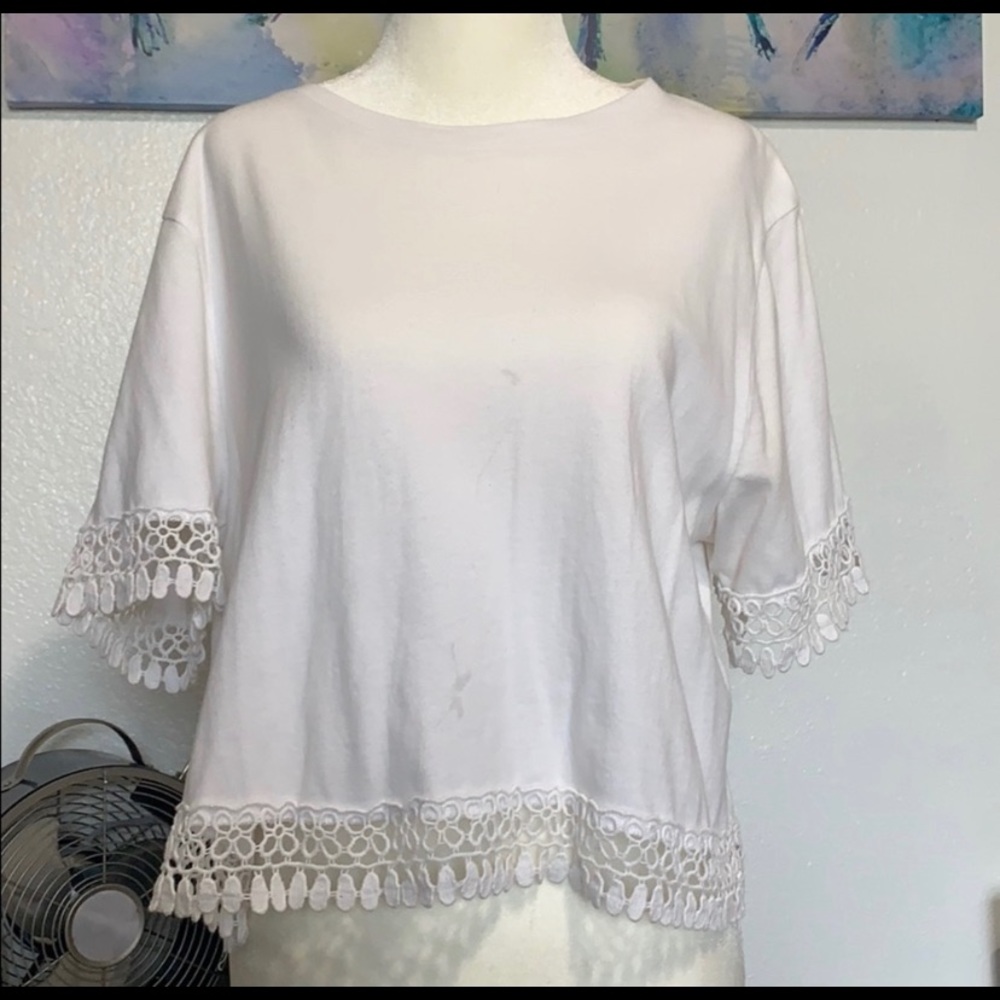 White Shirt with Designs